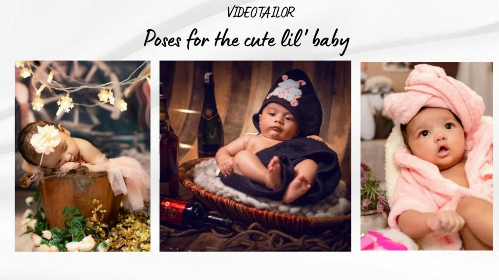 poses for Baby's first Photoshoot