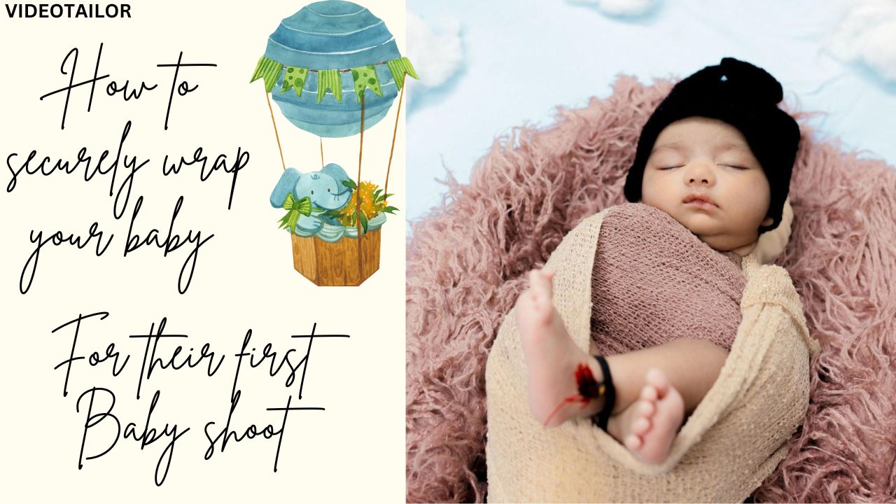 swaddling ideas for baby photoshoot.