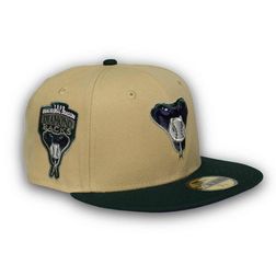 Arizona Diamondbacks Vegas Gold Two Tone 1998 Inaugural Patch Purple UV 59FIFTY Fitted Hat