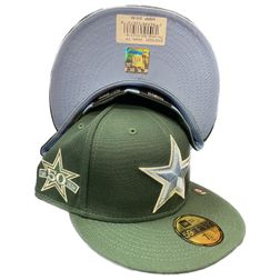 Dallas Cowboys Pro Image Exclusive Dark Green 50th Anniversary Patch Icy UV 59FIFTY Fitted Hat