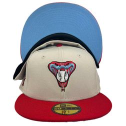 Arizona Diamondbacks Frozen Cherry Collection 1998 Inaugural Season Patch Icy Blue UV 59FIFTY Fitted Hat