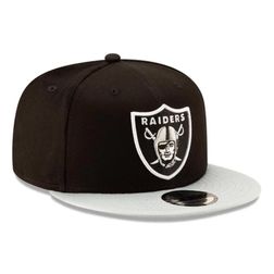 Las Vegas Raiders Two Tone Black 9FIFTY Snapback Hat