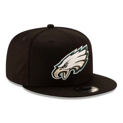 Philadelphia Eagles Black 9FIFTY Snapback Hat