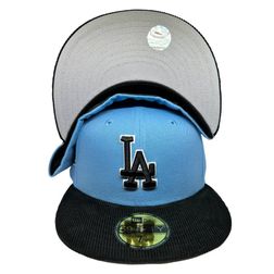 Los Angeles Dodgers Two Tone Corduroy Bill 2022 ASG Patch Gray UV 59FIFTY Fitted Hat