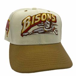 Buffalo Bisons Cream and Wheat Sky Bison International League Patch Wheat UV New Era 59Fifty Fitted Hat