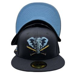 Oakland Athletics Poseidon Pack Collection 50th Season Patch Icy Blue UV 59FIFTY Fitted Hat