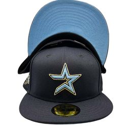 Houston Astros Poseidon Pack Collection 45th Anniversary Patch Icy Blue UV 59FIFTY Fitted Hat