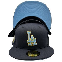 Los Angeles Dodgers Poseidon Pack Collection 1st World Champs Patch Icy Blue UV 59FIFTY Fitted Hat