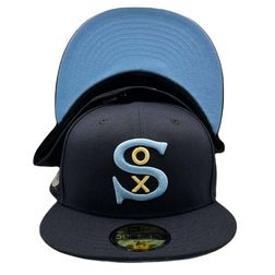 Chicago White Sox Poseidon Pack Collection 1917 WS Patch Icy Blue UV 59FIFTY Fitted Hat