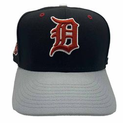 Detroit Tigers Black Gray CT Pack Tiger Stadium Patch Crimson UV New Era 59Fifty Fitted Hat