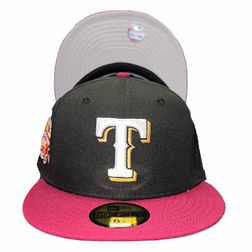 Texas Rangers Brim Factory 1995 All Star Game Patch Gray UV 59FIFTY Fitted Hat