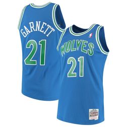 Youth Kevin Garnett Minnesota Timberwolves Mitchell & Ness 1995-96 Hardwood Classics Blue Jersey