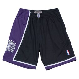 Sacramento Kings Mitchell & Ness Hardwood Classics Team Black 2000-01 Swingman Shorts