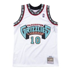 Vancouver Grizzlies Mike Bibby Mitchell & Ness 1998-99 Hardwood Classics Swingman Player White Jersey