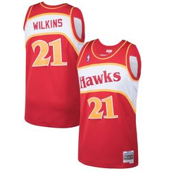 Atlanta Hawks Dominique Wilkins Mitchell & Ness 1986-87 Hardwood Classics Swingman Player Red Jersey