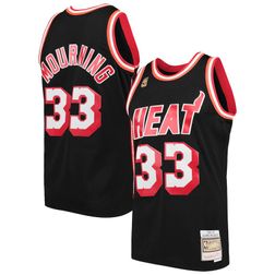 Miami Heat Alonzo Mourning Mitchell & Ness 1996-97 Hardwood Classics Swingman Player Black Jersey