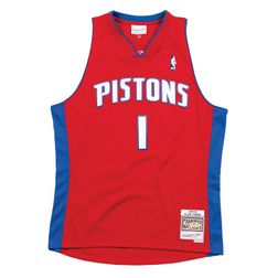 Detroit Pistons Allen Iverson Mitchell & Ness 2008-09 Hardwood Classics Swingman Player Red Jersey