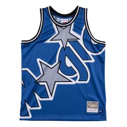 Orlando Magic Big Face Mitchell & Ness Blue Jersey