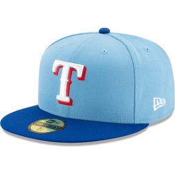 Texas Rangers New Era 2020 Alternate 2 Authentic Collection Light Blue On Field 59FIFTY Fitted Hat