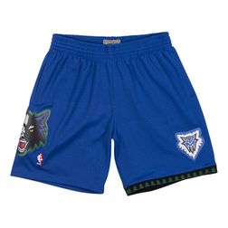 Minnesota Timberwolves Mitchell & Ness Hardwood Classics Team Blue 2003-04 Swingman Shorts