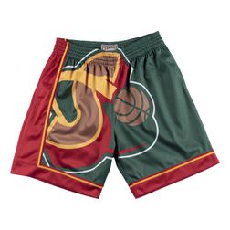 Seattle SuperSonics Big Face Mitchell & Ness Green Shorts