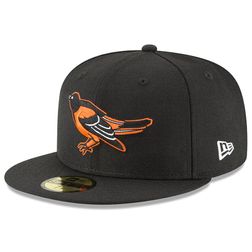 Baltimore Orioles New Era Black 1989 Cooperstown Collection Wool 59FIFTY Fitted Hat