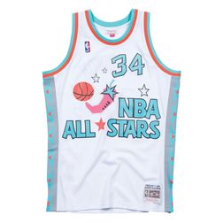 Houston Rockets Hakeem Olajuwon Mitchell & Ness White 1996 West NBA All-Star Game Swingman Player Jersey