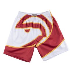 Atlanta Hawks Big Face Mitchell & Ness White Shorts