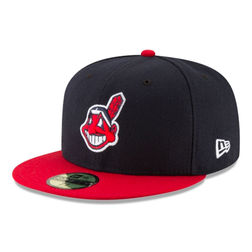 Cleveland Indians New Era Home Authentic Collection Chief Wahoo Old Logo On-Field 59FIFTY Fitted Hat