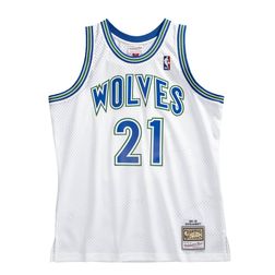 Minnesota Timberwolves Kevin Garnett Mitchell & Ness 1995-96 Hardwood Classics Swingman White Jersey