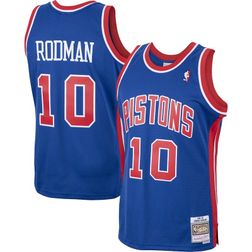 Detroit Pistons Dennis Rodman Mitchell & Ness 1988-89 Hardwood Classics Swingman Royal Blue Jersey