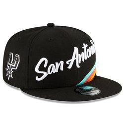 San Antonio Spurs New Era Black 2020/21 City Edition Primary 9FIFTY Snapback Adjustable Hat