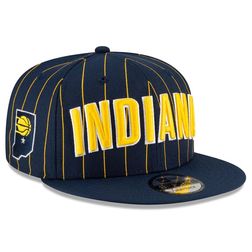 Indiana Pacers New Era 2020/21 City Edition Primary 9FIFTY Snapback Adjustable Navy Hat