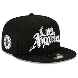 Los Angeles Clippers New Era 2020/21 City Edition 9FIFTY Snapback Adjustable Black Hat