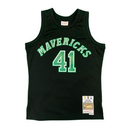 Dallas Mavericks Dirk Nowitzki Mitchell & Ness 1998-99 Hardwood Classics Black Swingman Jersey