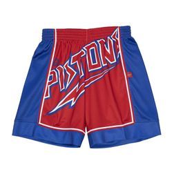 Detroit Pistons Big Face 2.0 Mitchell & Ness Shorts