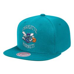 Charlotte Hornets Mitchell & Ness Teal Team Ground Snapback Hat