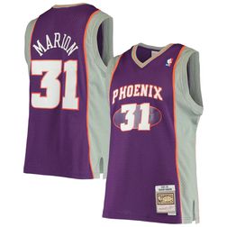 Phoenix Suns Shawn Marion Mitchell & Ness 2001-02 Hardwood Classics Purple Swingman Jersey