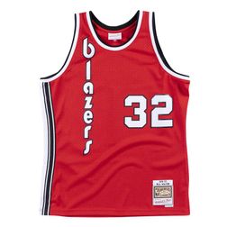 Portland Trailblazers Bill Walton Mitchell & Ness 1976-77 Hardwood Classics Red Swingman Jersey