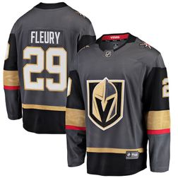 Vegas Golden Knights Marc-Andre Fleury Fanatics Branded Gray Breakaway Player Jersey