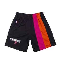 Miami Floridians Mitchell & Ness Black Swingman Shorts