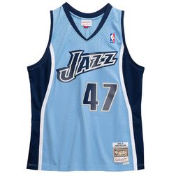 Utah Jazz Andrei Kirilenko Mitchell & Ness 2009-10 Hardwood Classics Light Blue Swingman Jersey