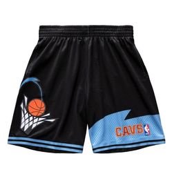 Cleveland Cavaliers Mitchell & Ness 1997-98 Black Swingman Shorts