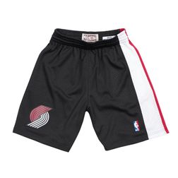 Portland Trailblazers Mitchell & Ness 1999-00 Black Swingman Shorts