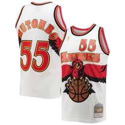 Atlanta Hawks Dikembe Mutombo Mitchell & Ness 1996-97 Hardwood Classics White Swingman Jersey