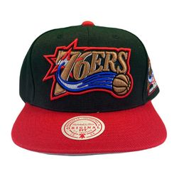 Philadelphia 76ers Two Tone 40th Anniversary Side Patch Gray UV Mitchell & Ness Snapback Hat