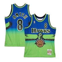 Atlanta Hawks Steve Smith Mitchell & Ness 1996-97 Hardwood Classics Reload Swingman Blue Jersey