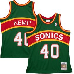 Shawn Kemp Seattle SuperSonics Mitchell & Ness 1994-95 Hardwood Classics Reload Swingman Green Jersey