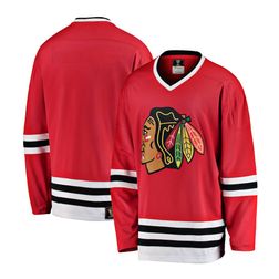 Chicago Blackhawks Fanatics Branded Red Premier Breakaway Heritage Blank Jersey