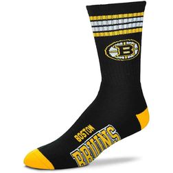 Boston Bruins NHL 4 Stripe Deuce Crew Socks